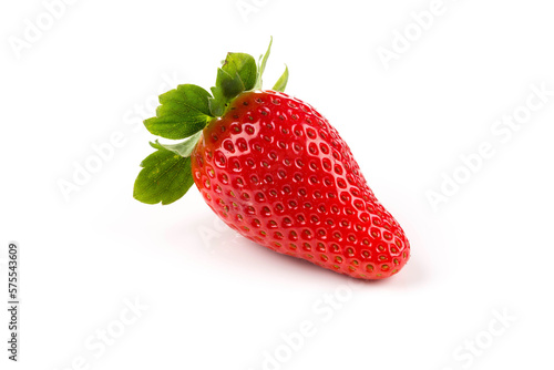 Red ripe strawberry fruits