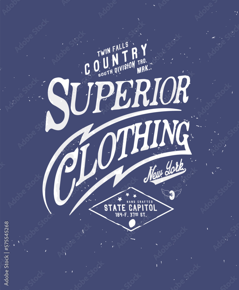 Obraz premium vintage old school typography for print