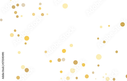 Gold confetti on a white background. Illustration of a drop of shiny particles. Decorative element. Luxury background for your design  cards  invitations  gift  vip.