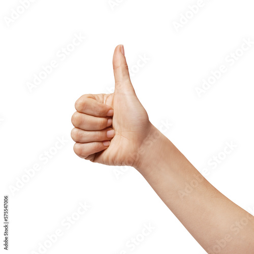 Canvas Print woman's hand making ok sign