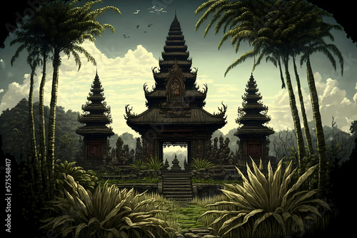 Discovering Bali's Pure Temple through Generative AI Techniques