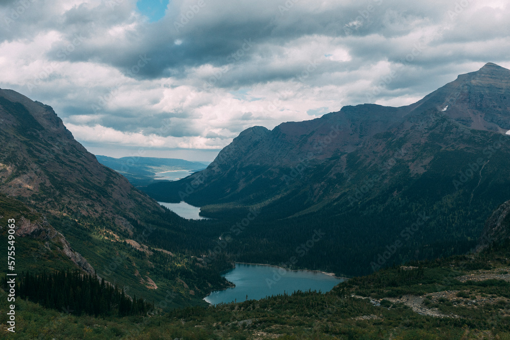 Lake and mountains, Glacier National Park, Montana, USA Lake and mountains, Glacier National Park, Montana, USA