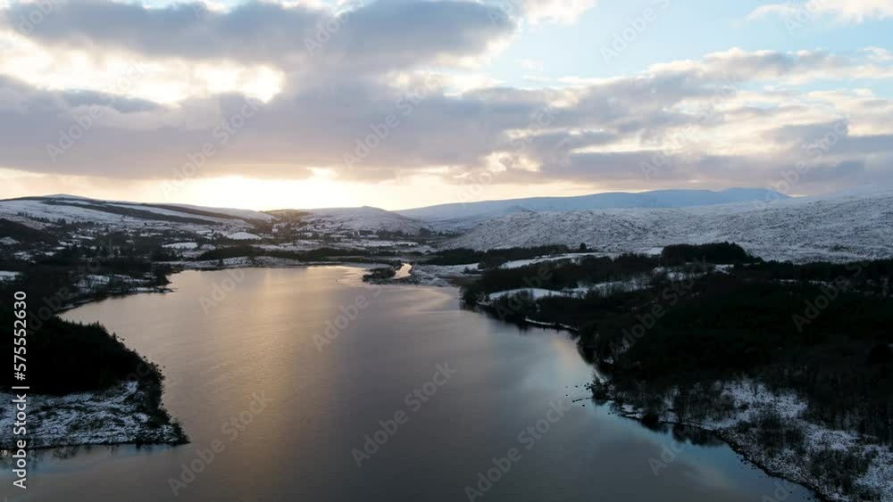 Aerial view of Glendowan, Lough Gartan, County Donegal - Ireland Aerial view of Glendowan, Lough Gartan, County Donegal - Ireland