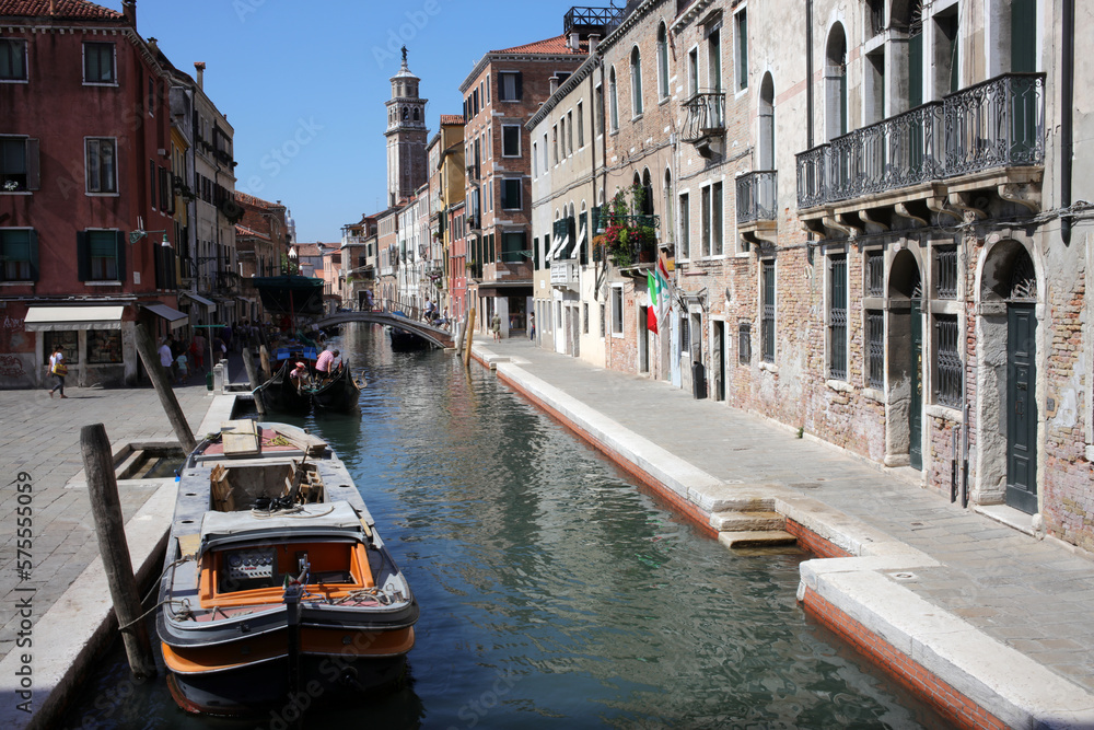 Rio de san Barnaba and Fondamenta Gherardini - Venice - Italy
