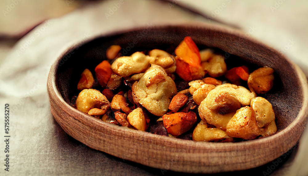 cashew nuts anacardi anacardo texture close up macro. Generative Ai cashew nuts anacardi anacardo texture close up macro. Generative Ai