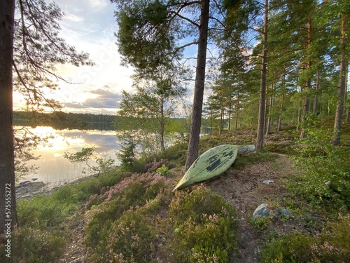 boat on the lake
