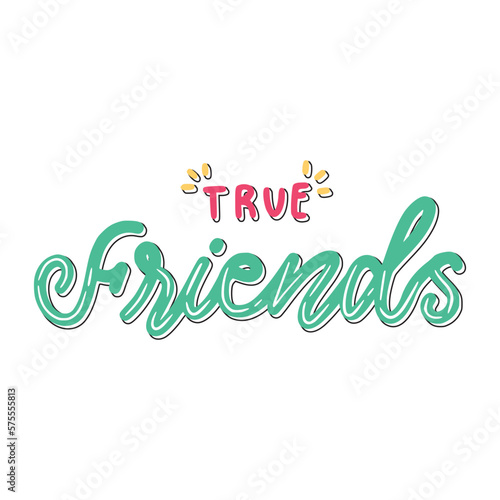 true friends happy friendship day stickers