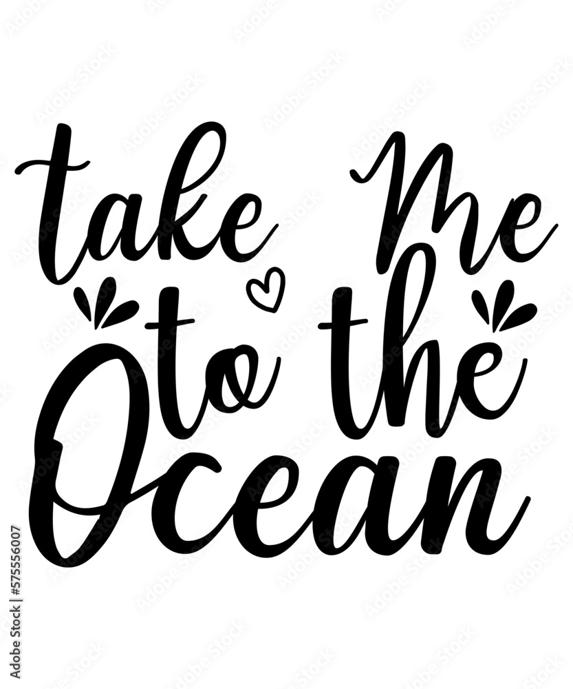 Take Me To The Ocean SVG Cut File