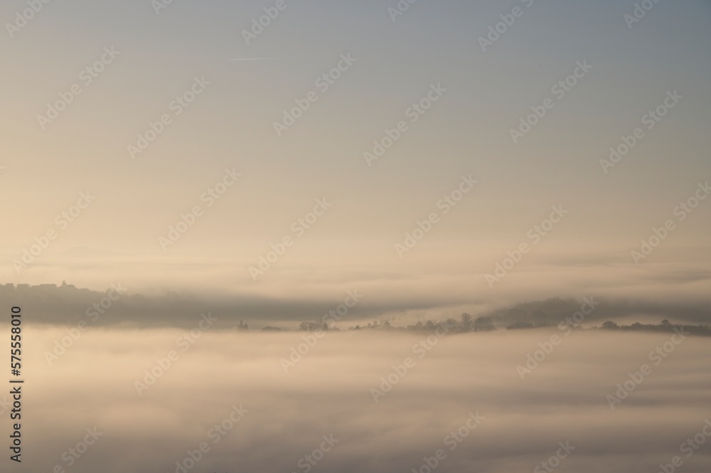 Sunrise and Fog at Umbria, Italy