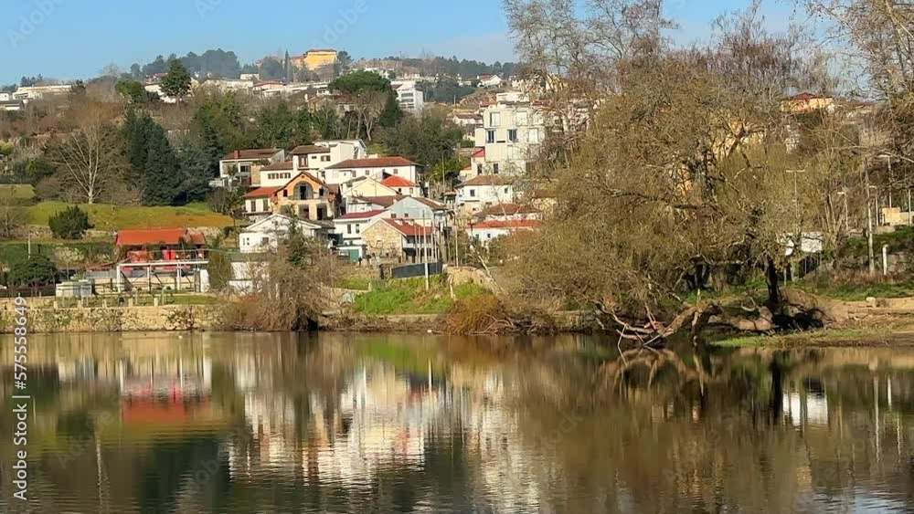 The city of Amarante by the Tamega river in Portugal The city of Amarante by the Tamega river in Portugal