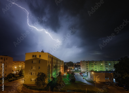 Thunder in city
