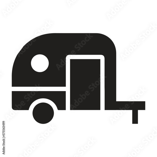 Beach, beach scene, camper icon