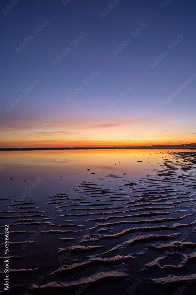 Sandymount Strand at sunrise in Dublin City, Ireland Sandymount Strand at sunrise in Dublin City, Ireland