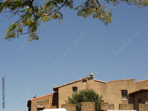 Old Town, one-storey houses, view of the roofs of houses, tops of houses