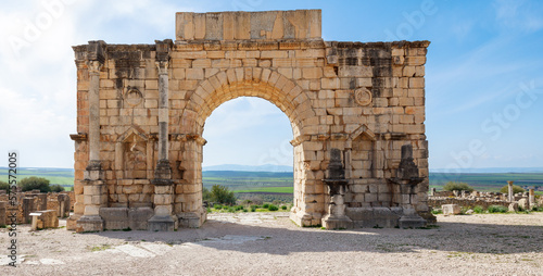 Roman ruins of Volubilis- Meknes province in Morocco