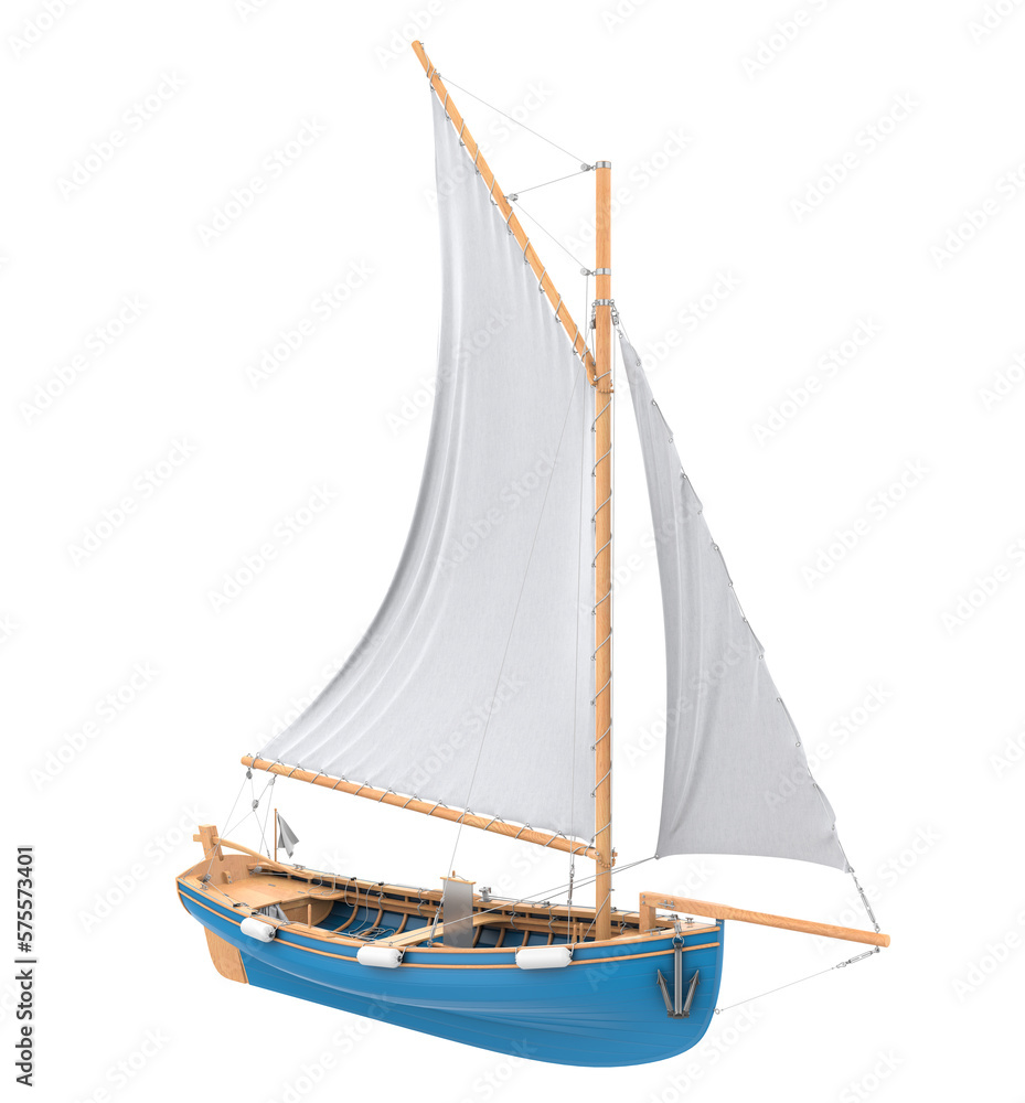 Sail Boat Isolated