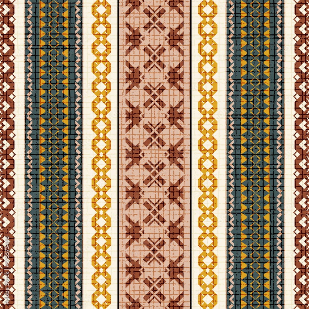 Seamless geometric pattern, ethnic background, vector design Seamless geometric pattern, ethnic background, vector design