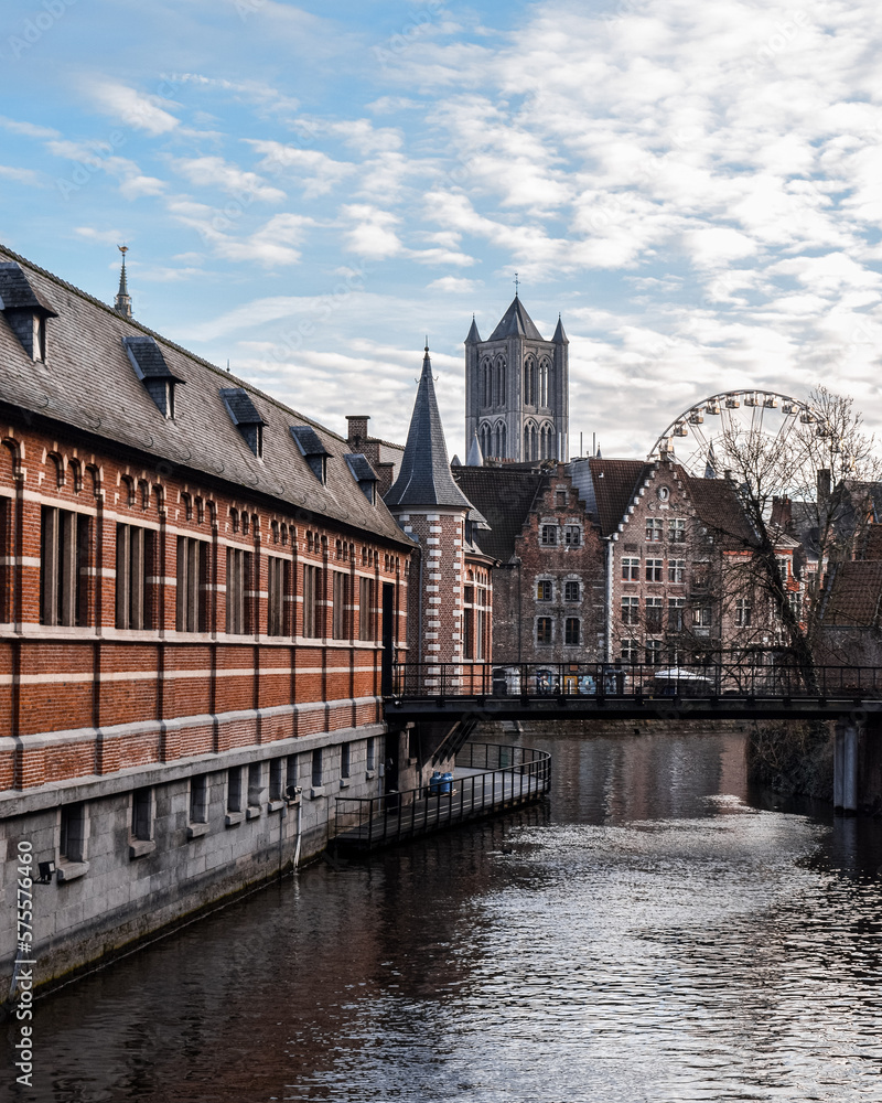 Obraz premium Old center of Ghent, Belgium