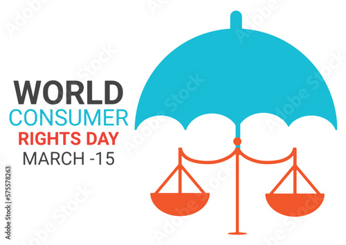 World Consumer Rights Day vector Illustration. Suitable for Greeting Card, Poster and Banner.