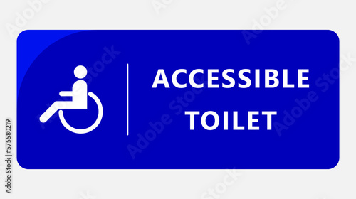 Accessible Toilet design. Vector illustration.