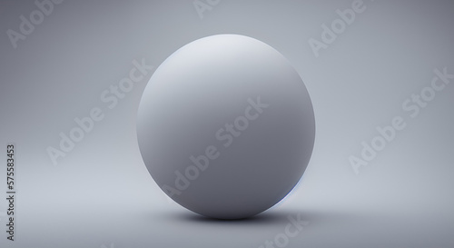 isolated sphere on white background created with Generative AI