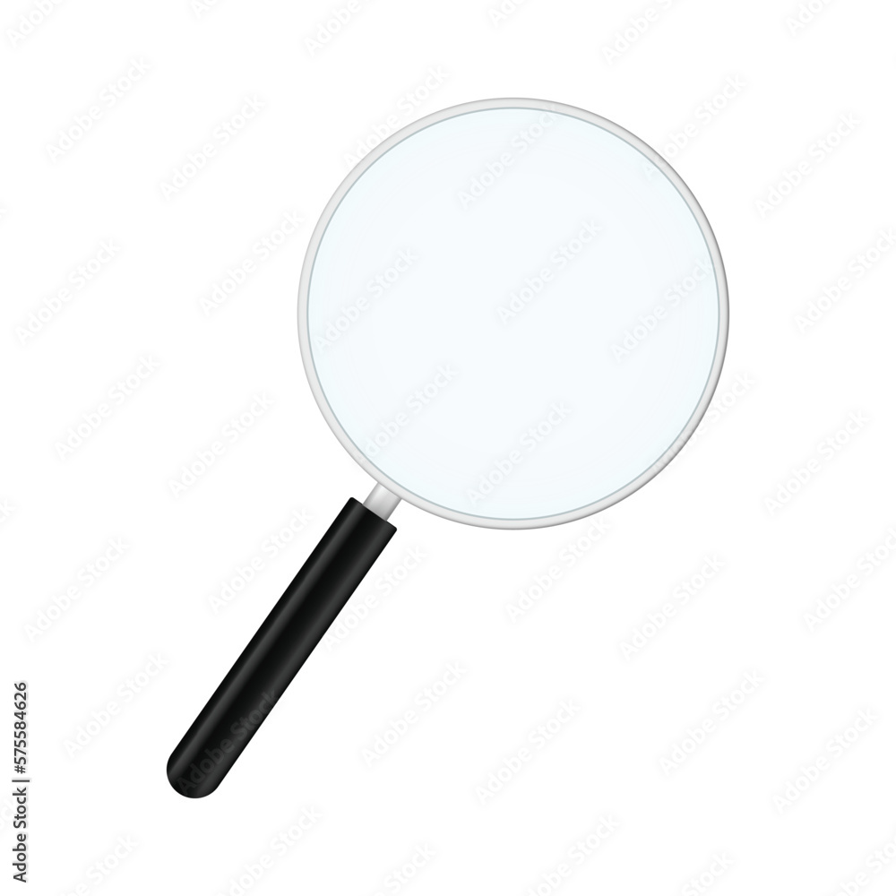 Magnifying loupe with black handle Magnifying loupe with black handle
