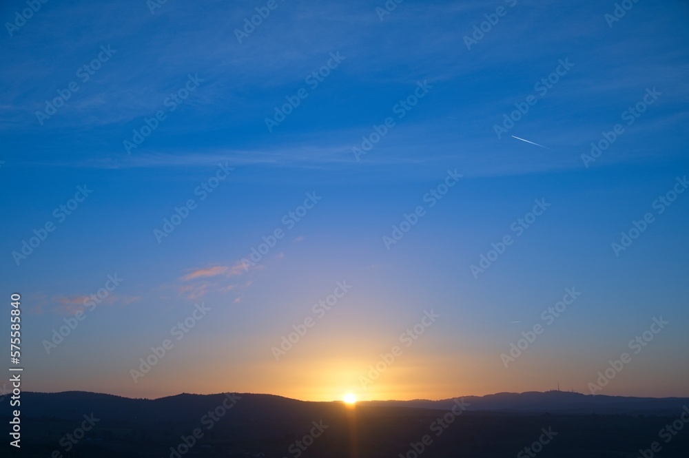 Fototapeta premium Sunrise at Umbria, Italy