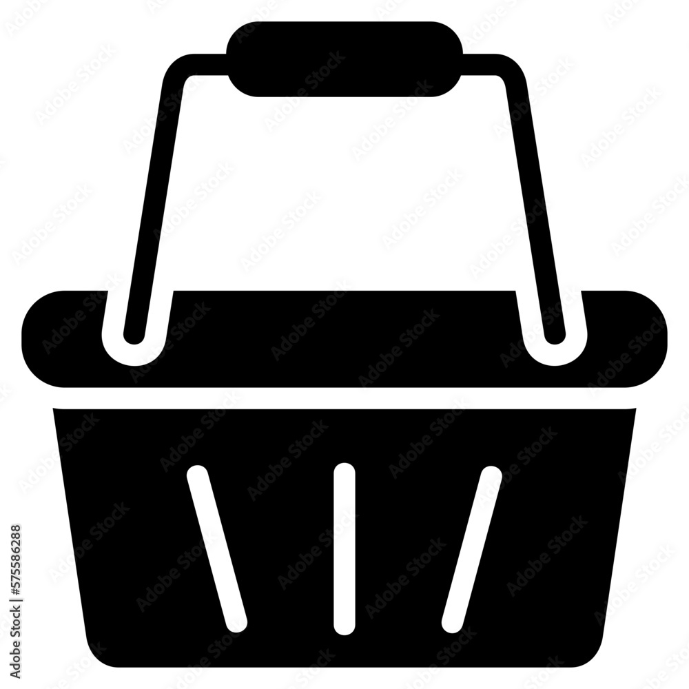 Shopping basket icon for ecommerce, business, online, retail, delivery, shopping and supermarket Shopping basket icon for ecommerce, business, online, retail, delivery, shopping and supermarket