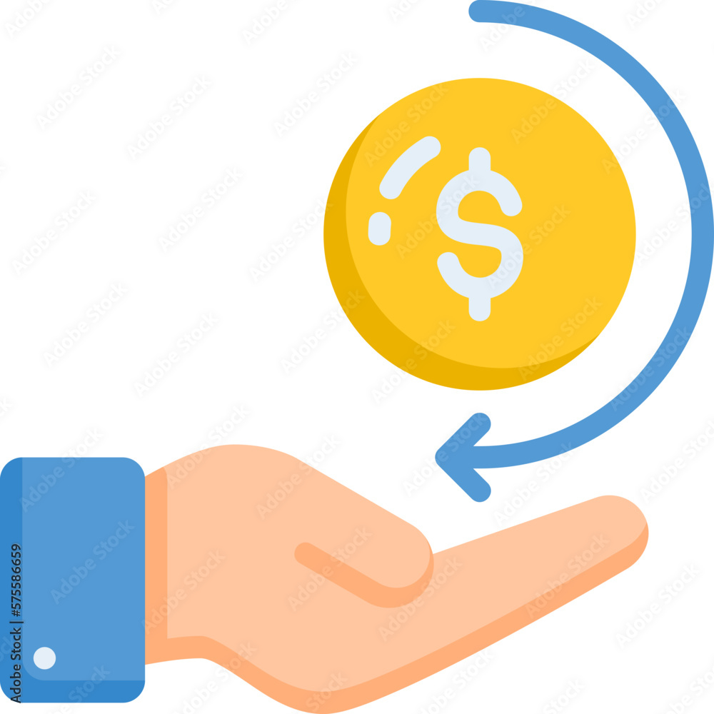 Refund icon for ecommerce, business, online, retail, delivery, shopping and supermarket Refund icon for ecommerce, business, online, retail, delivery, shopping and supermarket