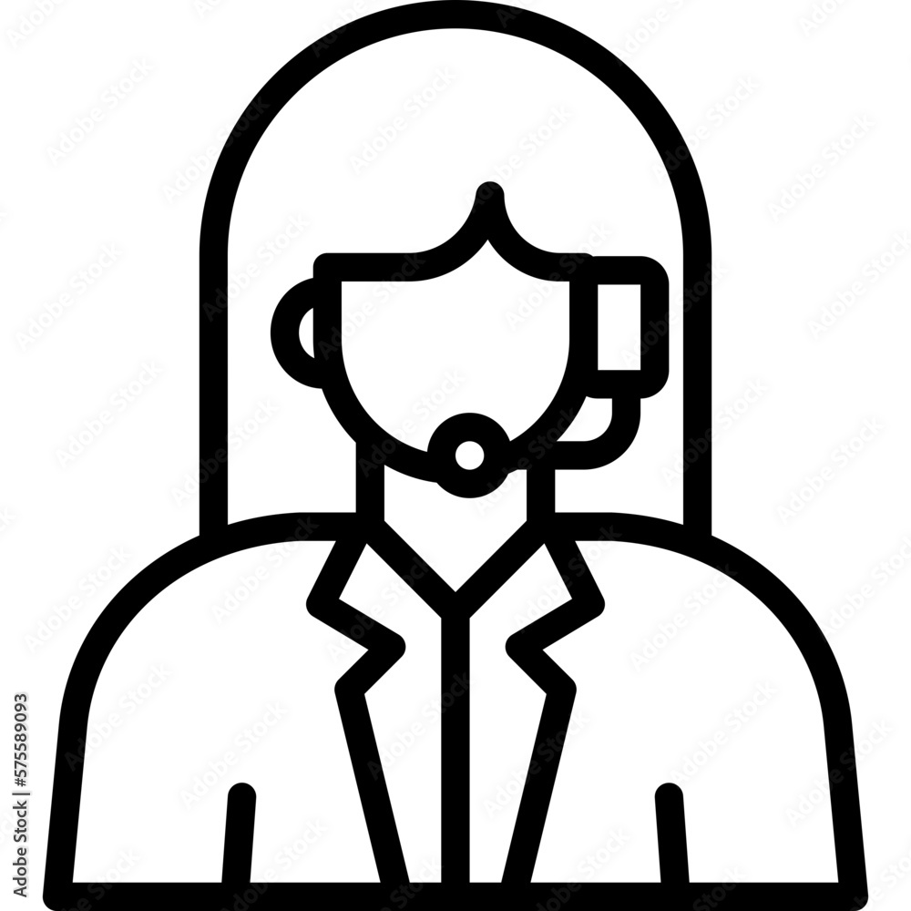 Call center icon for ecommerce, business, online, retail, delivery, shopping and supermarket