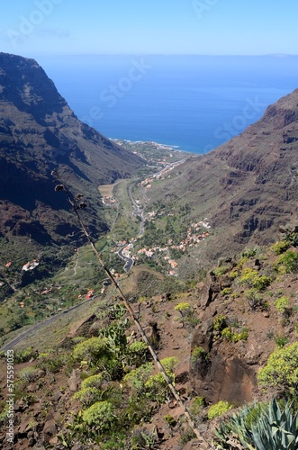 Vista de Valle Gran Rey, La Gomera