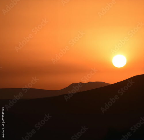 sunset in the desert © Jelena