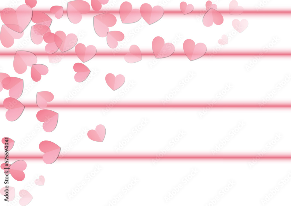 Vector paper heart background. abstract vector modern overlap layer pink and white color space concept background, Vector illustration, paper hearts cute love sale banner or greeting card.