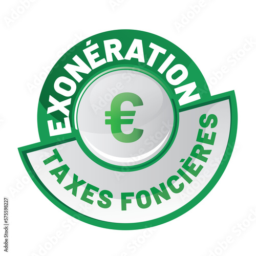 icone exonération taxe foncière, taxes foncières