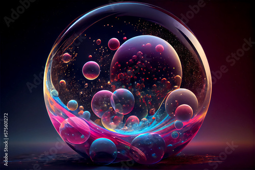 Illustration of the theory of the plurality of universes