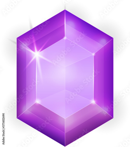 Purple fantasy jewelry gems stone
