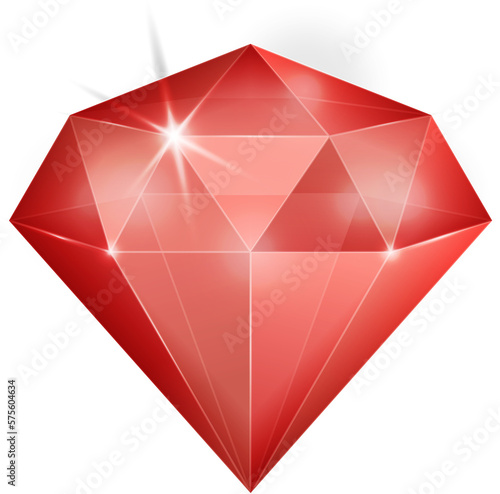 Ruby red fantasy jewelry gems stone
