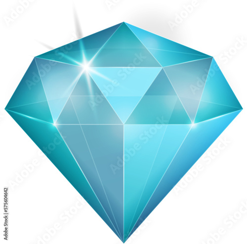 light blue fantasy jewelry gems stone