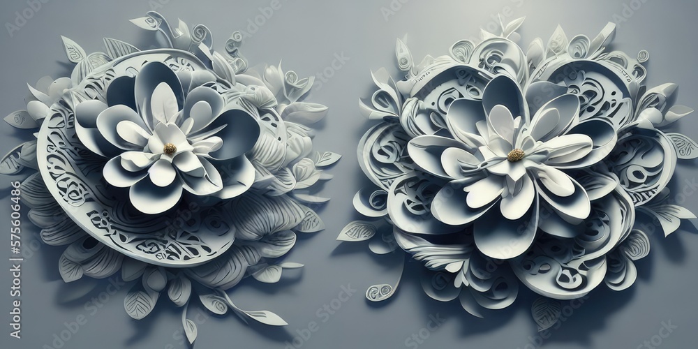 abstract floral background IA