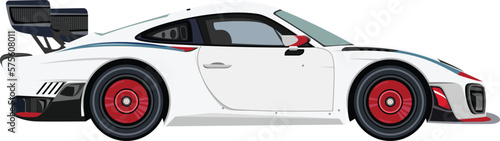 sports car white color