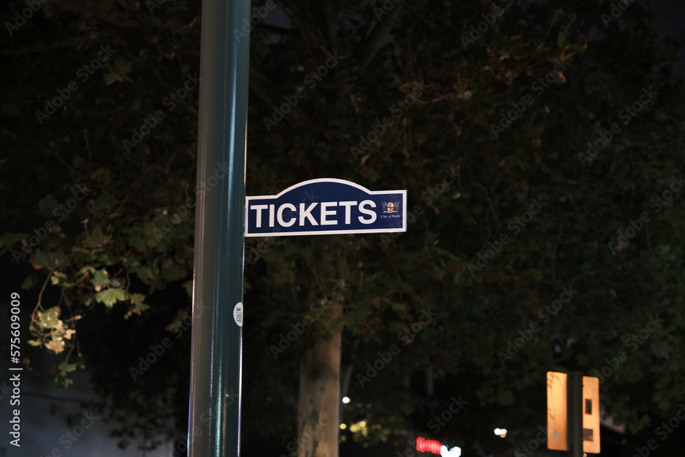 Obraz premium sign on the street