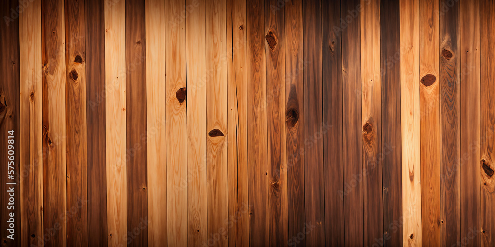 Fototapeta premium Wood texture background. Generative AI