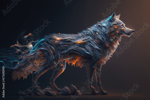 Capturing the Soul of the Wild - A Look into the Abstract Wolf Generative AI