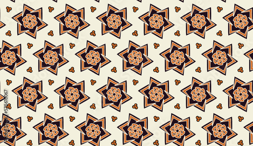 Geometric ethnic pattern seamless flower color. seamless pattern. Design for fabric,curtain,background,carpet,wallpaper,clothing,wrapping,Batik,mandalas,fabric,Vector illustration. pattern style.