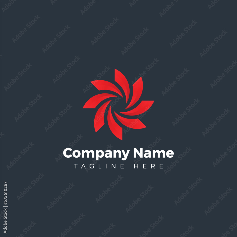 Abstract Modern Flower Logo Design Template Abstract Modern Flower Logo Design Template