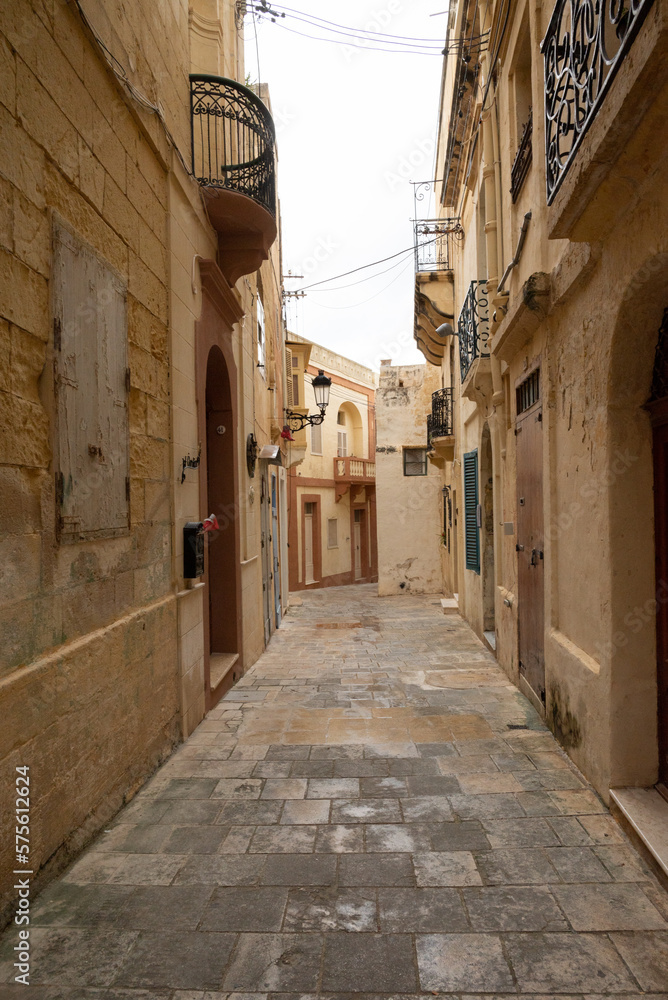 ruelle à Victoria, île de Gozo