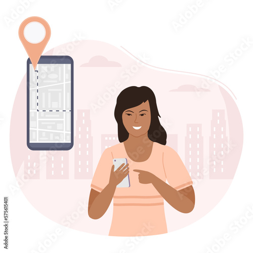 People Map App Geolocation GPS navigator Location