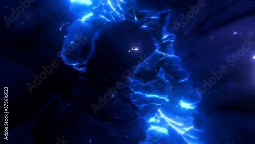 Abstract mind background, Art Fluid Abstract,  Chaotic nebula or magical abstract Energy