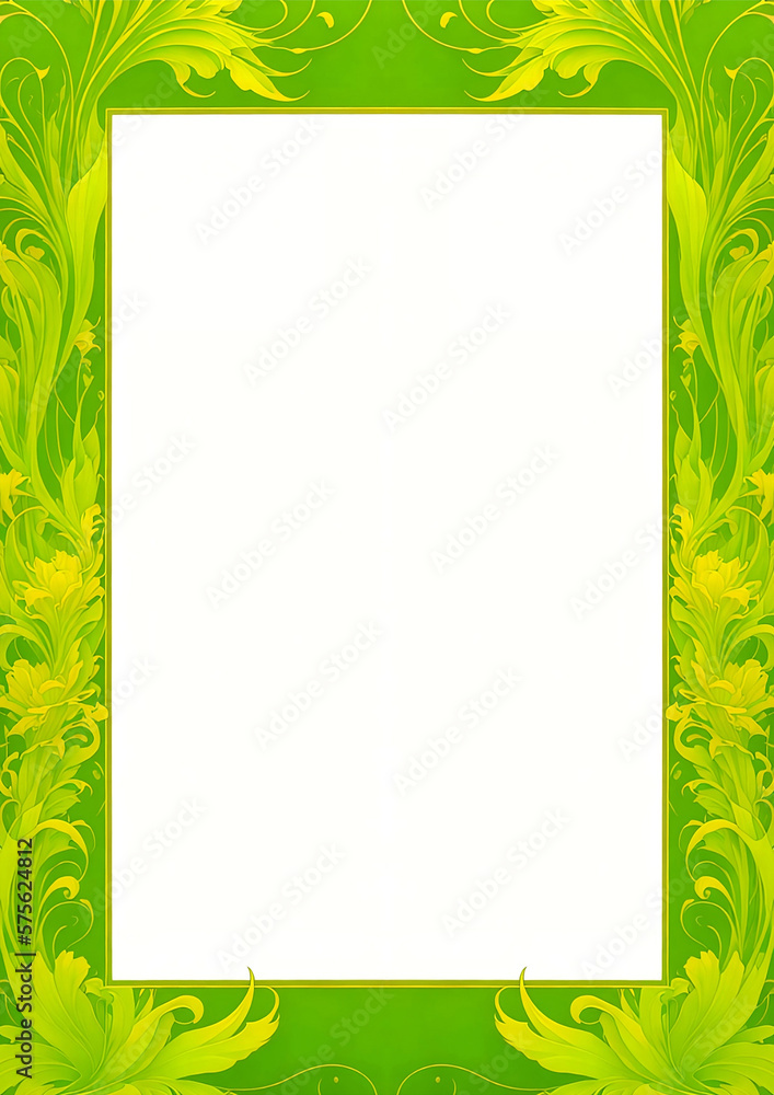 frame with flowers and leaves on a white background frame with flowers and leaves on a white background