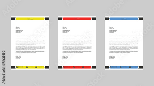 Modern company letterhead design